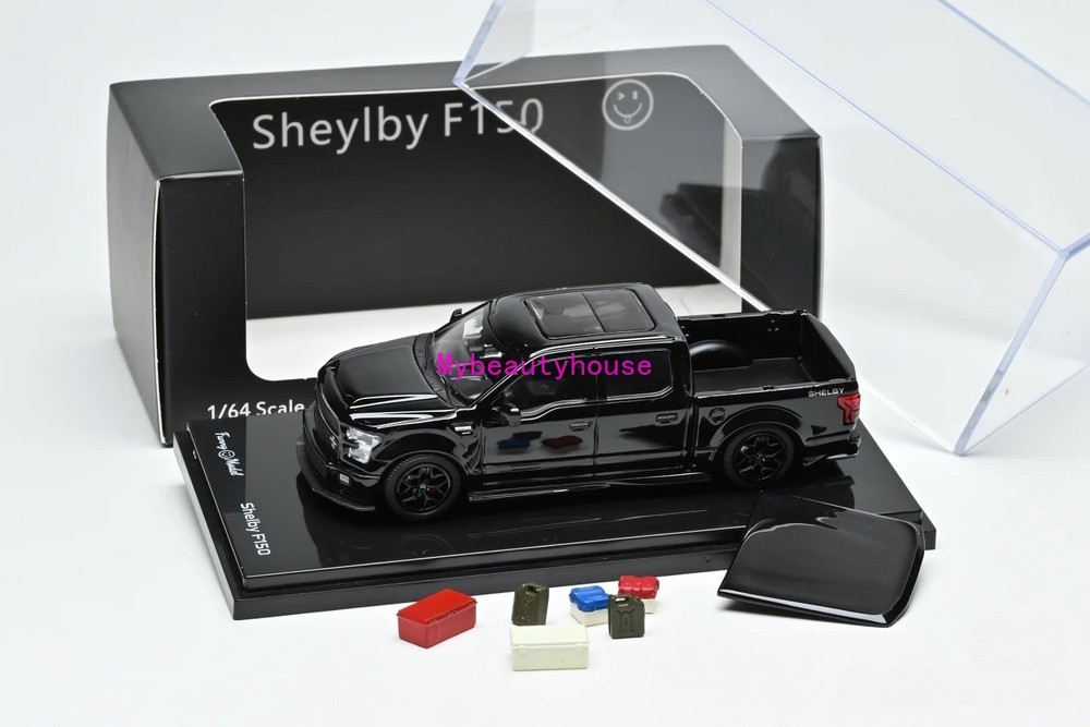 Funny 1:64 Black F150 Shelby Pickup Sport Truck Model Diecast Metal Car