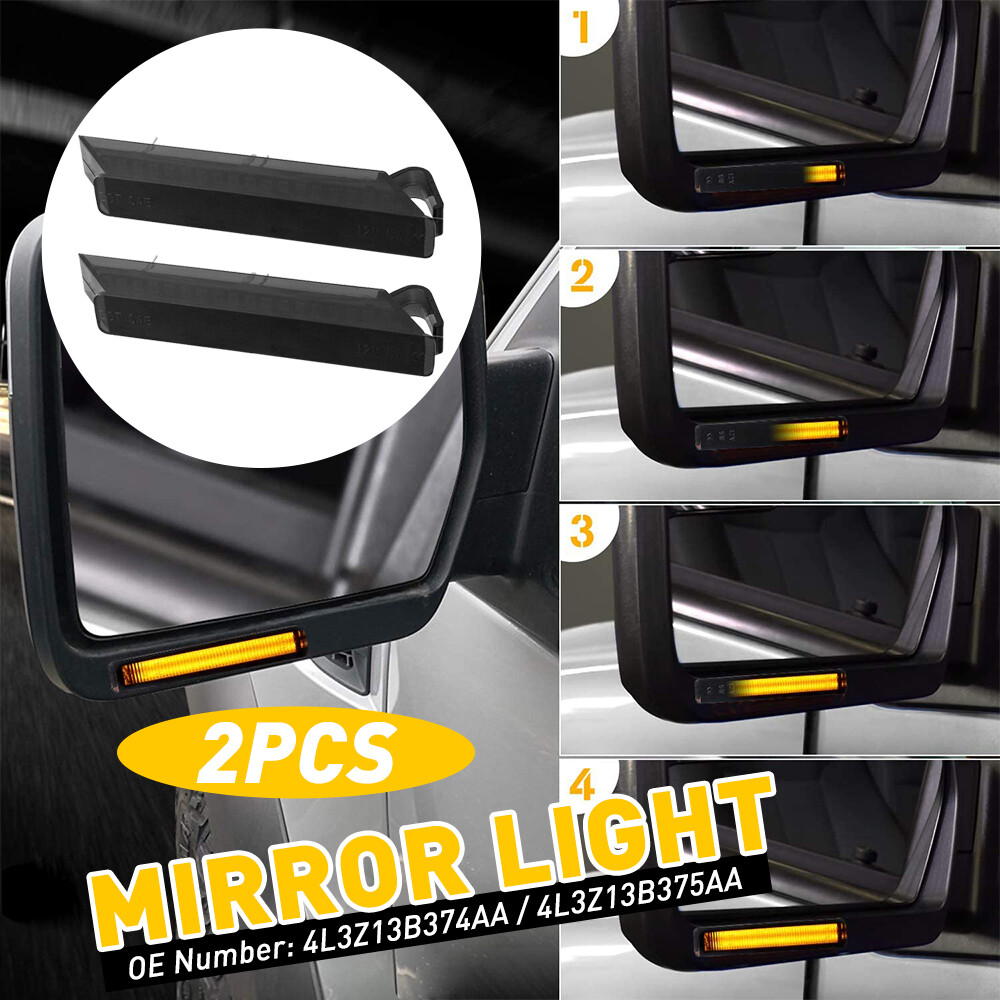 Sequential LED Under Mirror Side Turn Signal Light Lamp for Ford 2004-2014 F-150