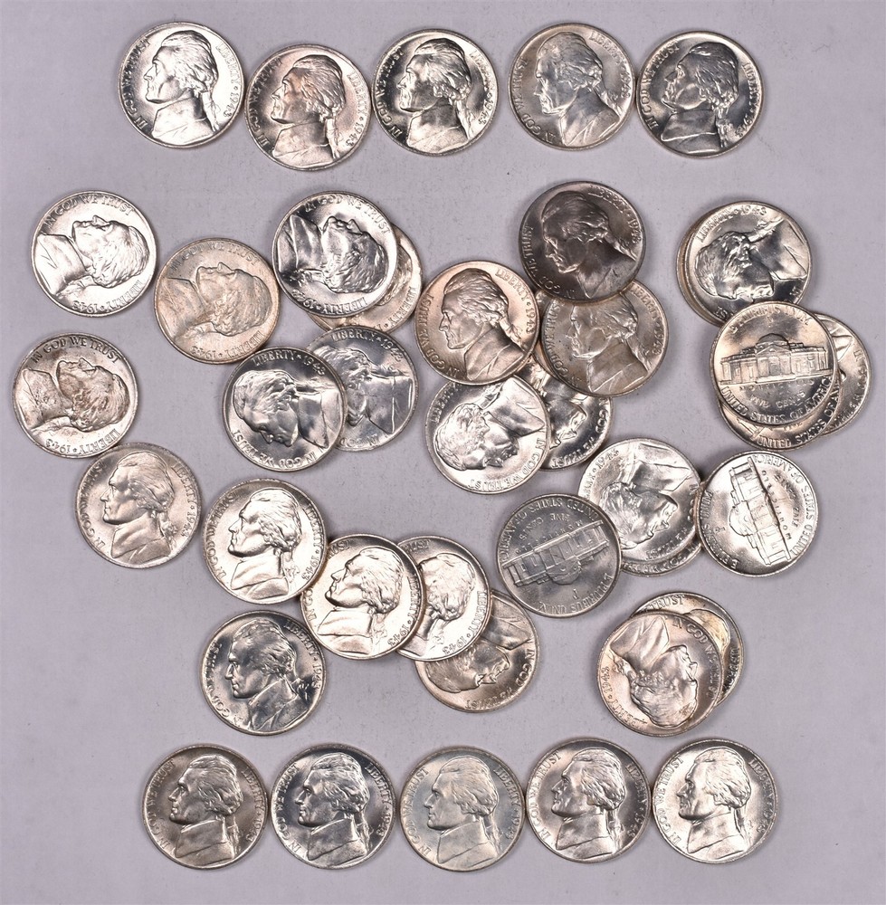 1943 Jefferson Nickel - BU Roll