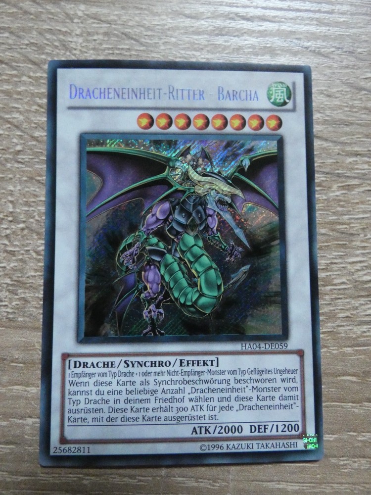 Yu Gi Oh HA04-EN059 Dragon Unit Knight - Barcha Secret Rare Near Mint