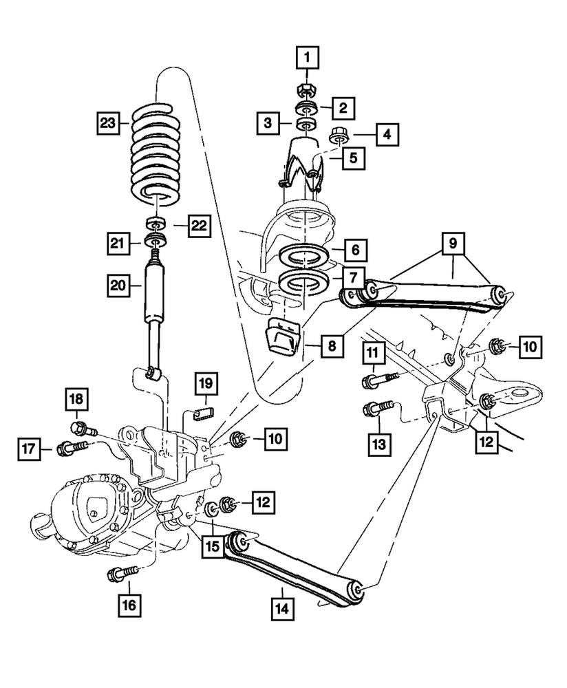 Genuine Mopar Suspension Shock Absorber Package 5179654AB