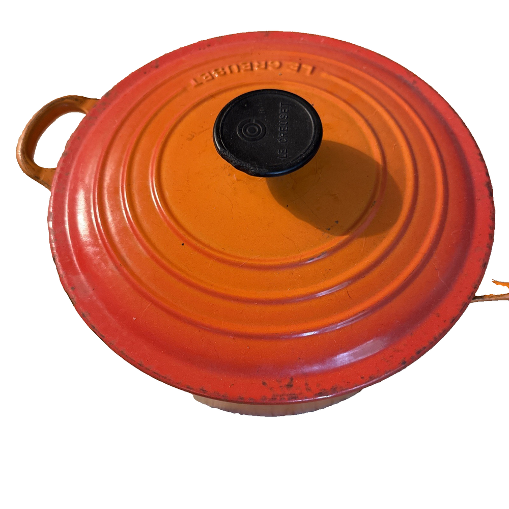 Le Creuset 4.5 Quart Orange Dutch Oven with Lid Made in France
