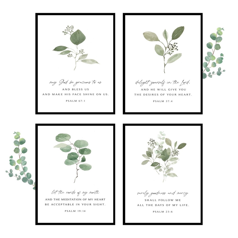 Christian Wall Art, Christian Wall Decor, Bible Verses Wall Decor, Christian ...