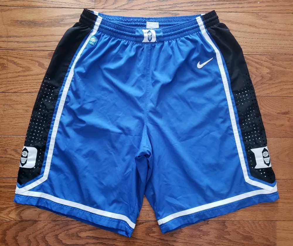 Nike Dri Fit Duke Blue Devils Basketball Shorts Lined Men's 2XL NCAA Blue