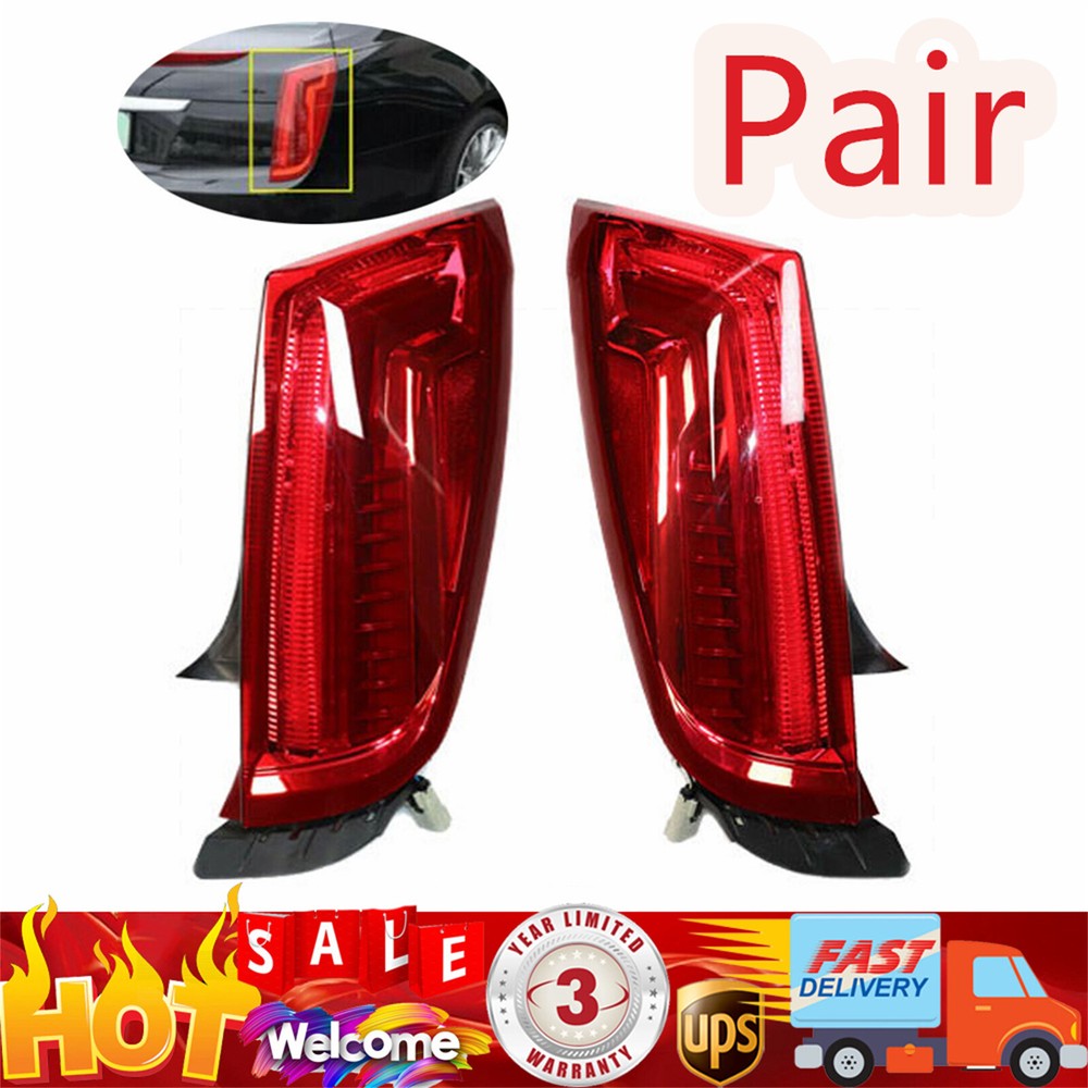 1Pair LED Red Tail Brake Lights Lamps Set for Cadillac XTS 2013-2017 Left+ Right