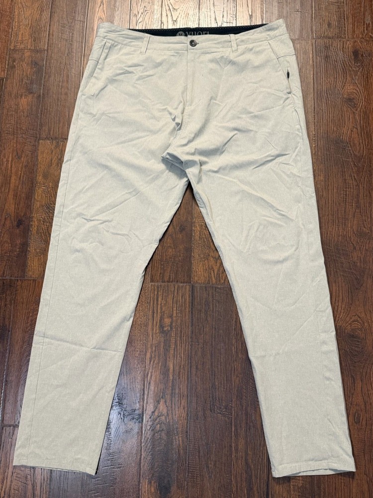 Vuori Pants Mens 36x30 Gray Tech Lightweight Casual Athletic Comfort Fit