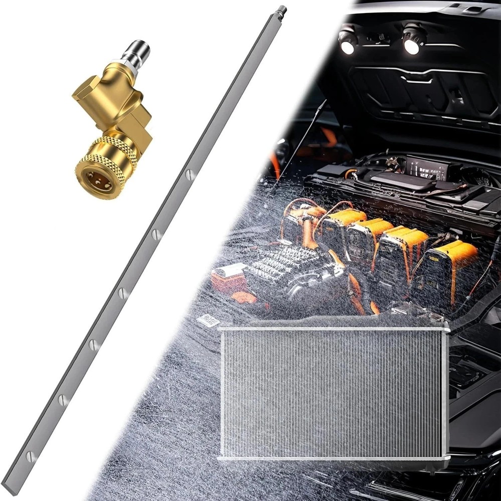 39in Portable Radiator Cleaning Wand 4500 PSI High-Pressure Flush Tool Quiet Operation