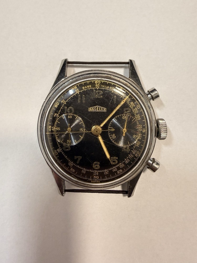 Angelus Vintage Chronograph Cal. 215 - c. 1950s - Stainless Steel - 38mm
