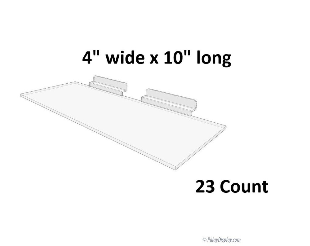 23 Count Acrylic Slat Wall Shelf 4