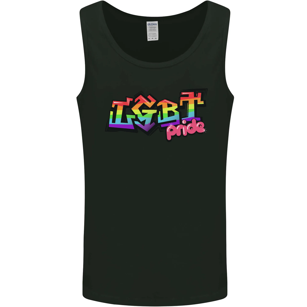 LGBT Gay Pride Day Awareness Mens Vest Tank Top-image