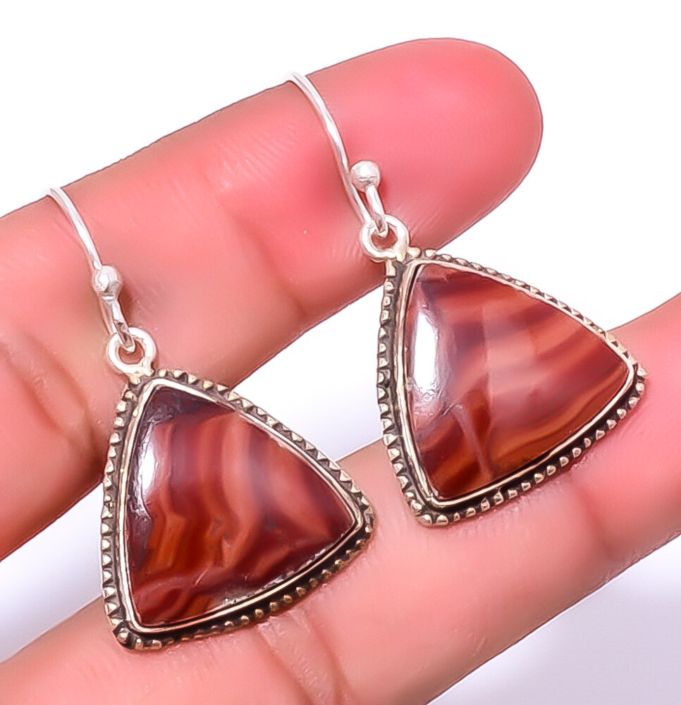 Wave Dolomite 925 Sterling Silver Jewelry Earring 1.56