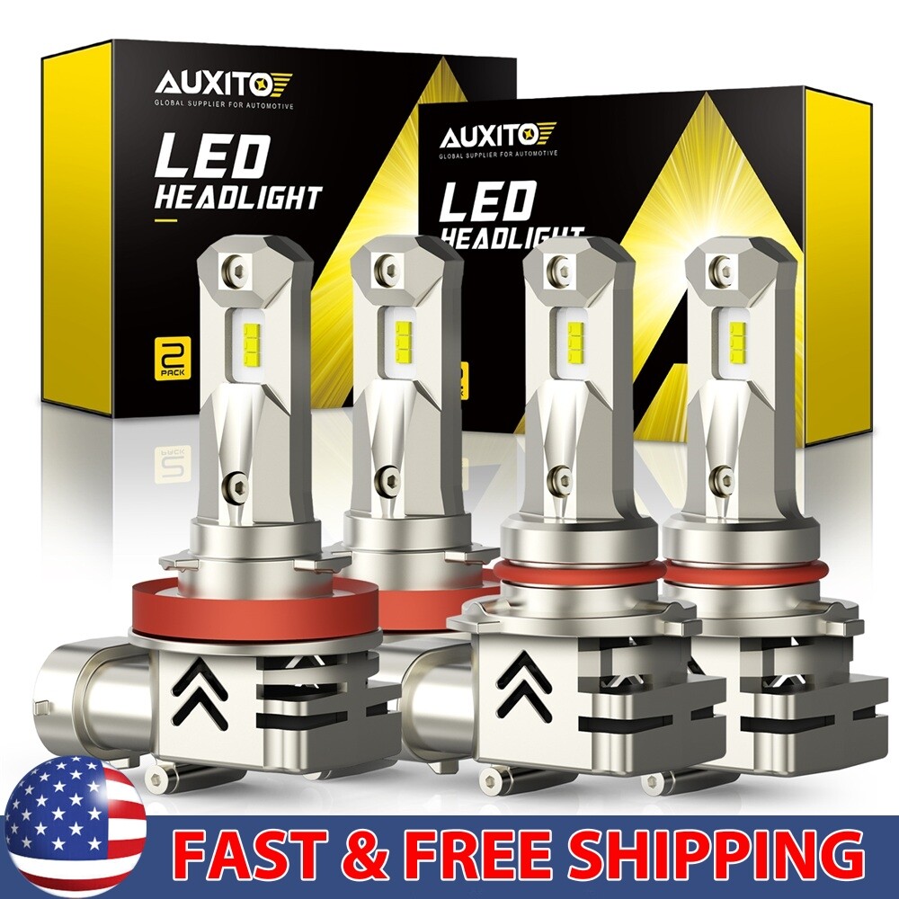 H11 9005 LED Headlight Super Bright Bulbs 6000K White 60000LM HIGH/LOW BEAM Lamp