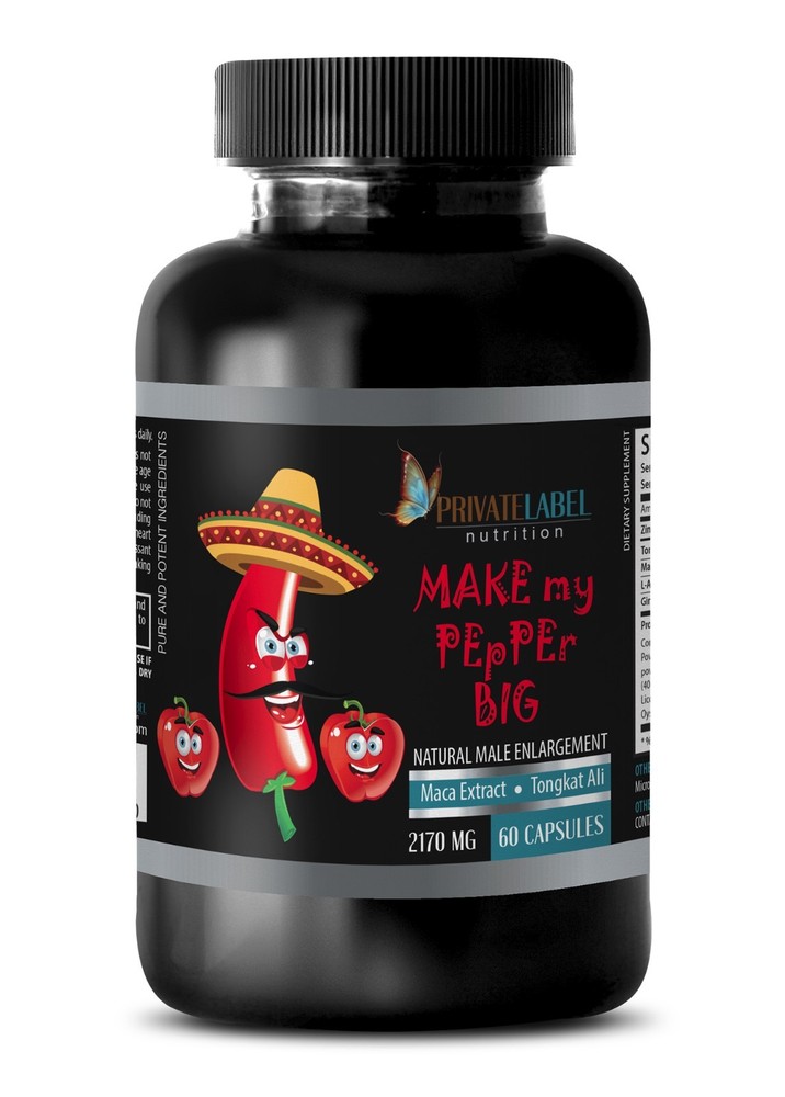 Maca root capsules - MAKE MY PEPPER BIG - male enhancer pills - 1 Bottle