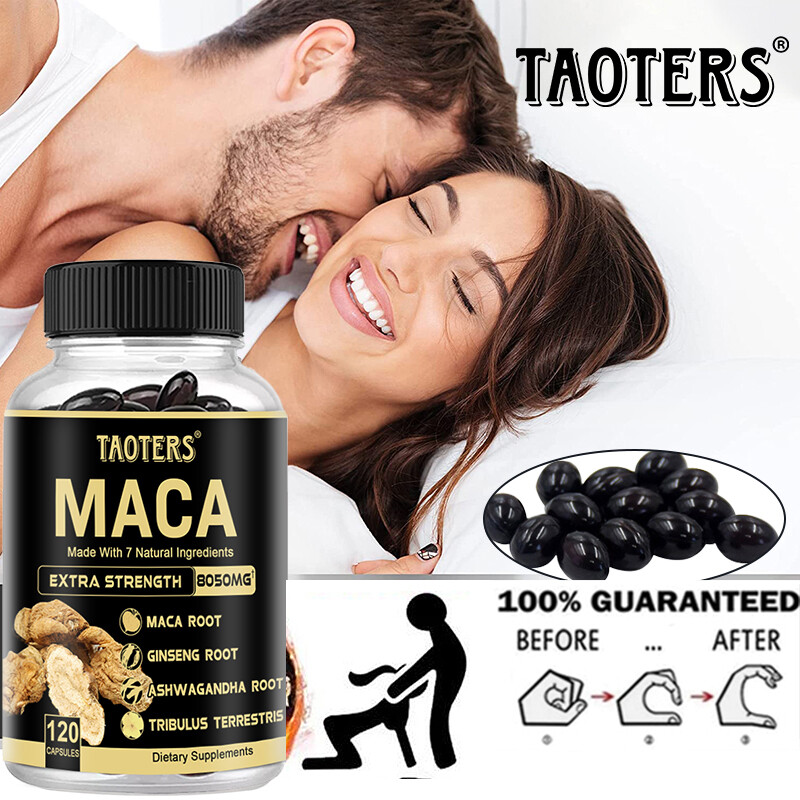 Black Maca Root 300 Mg Each (20:1 Extract) 30/60/120 Vegetarian Capsules