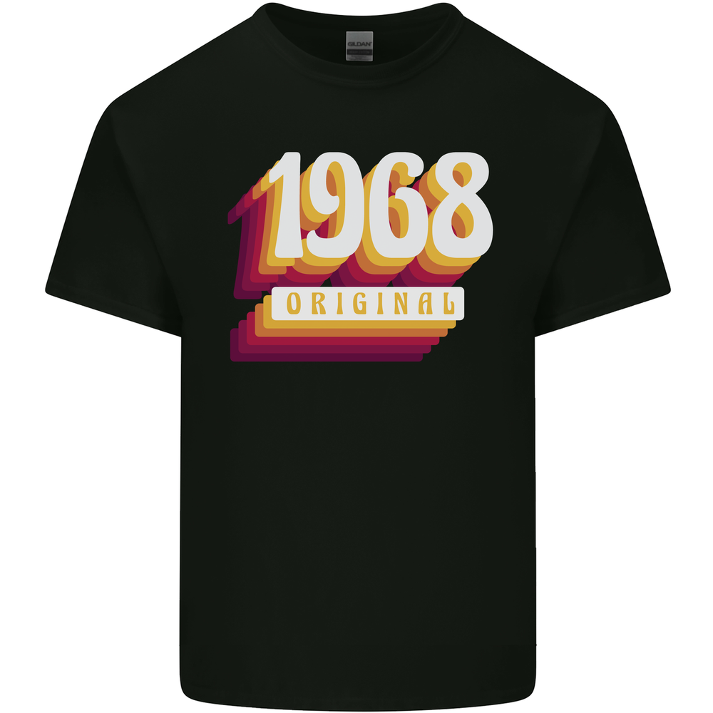 Retro 55th Birthday Original 1968 Mens Cotton T-Shirt Tee Top