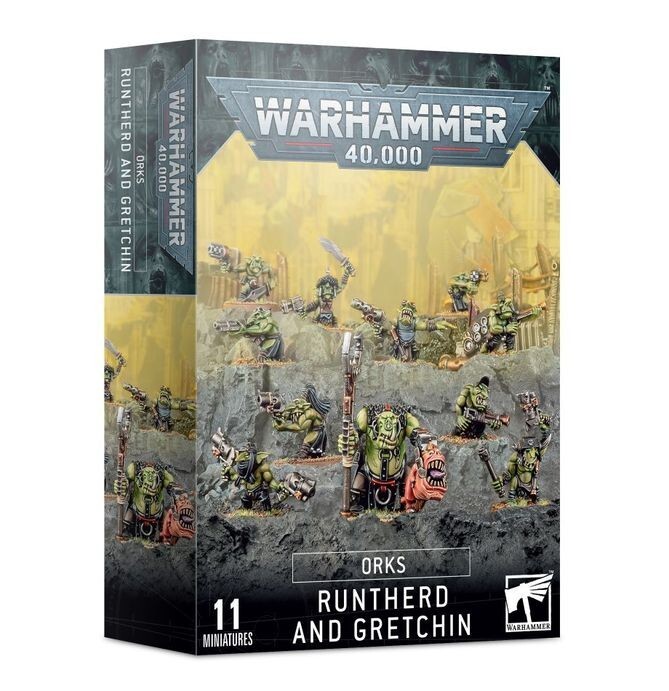 Runtherd and Gretchin Orks Warhammer 40K New in Box Miniature Set