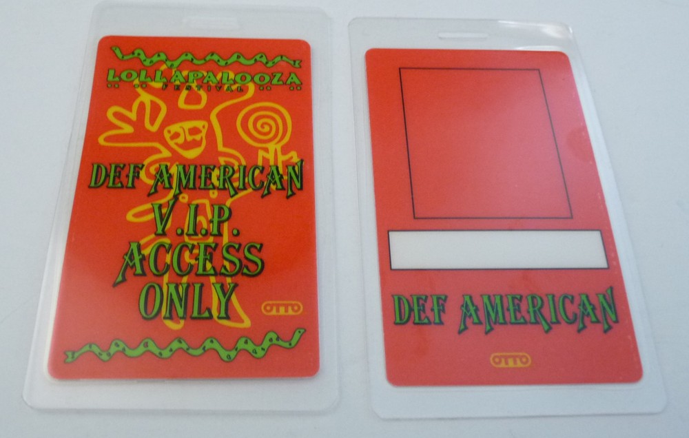 Lollapalooza 06 Def American VIP Concert Tour Backstage Pass Laminate D17