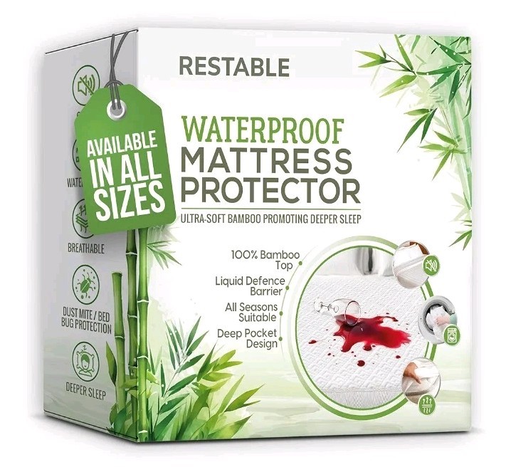 Luxury Queen Bamboo Waterproof Mattress Protector