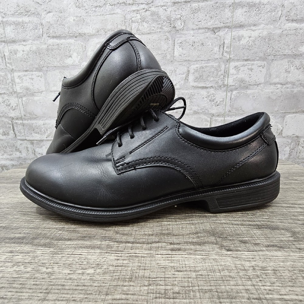 Nunn Bush Kore Pro plain toe oxford comfort gel shoes mens size 12 black