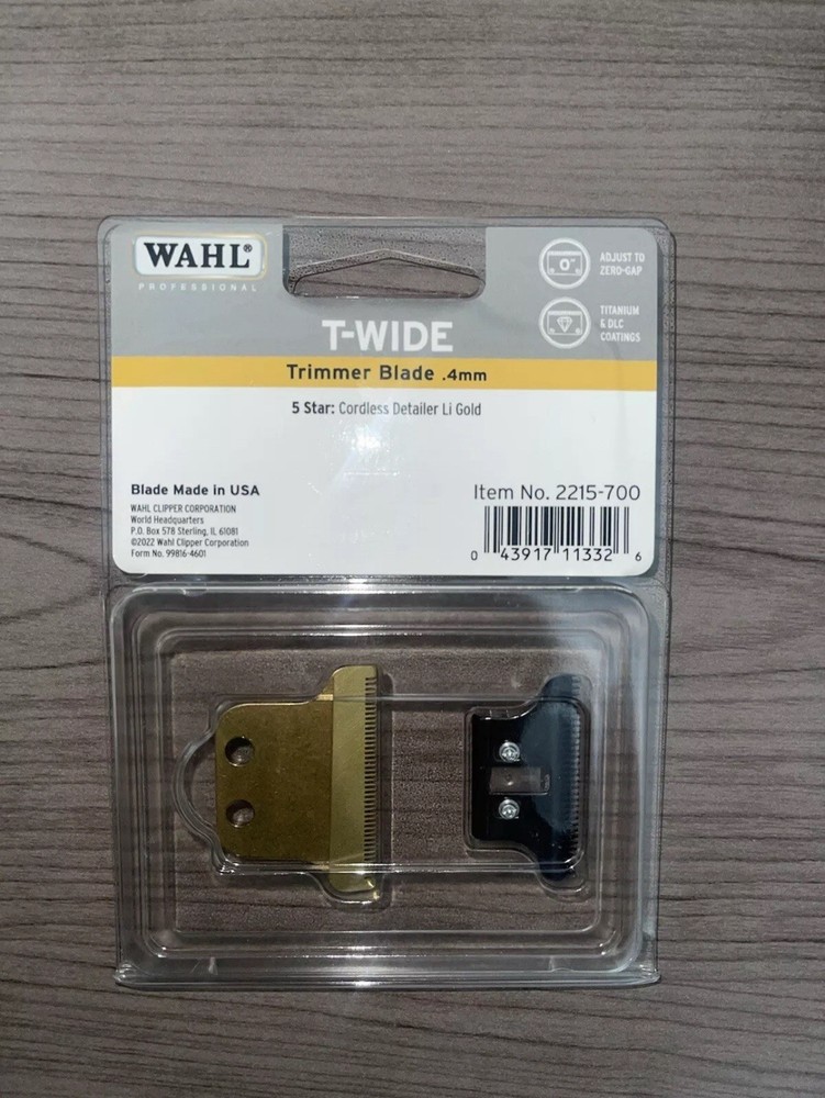 Wahl Detailer Li Gold T-Wide Titanium DLC Replacement Blade #2215-700
