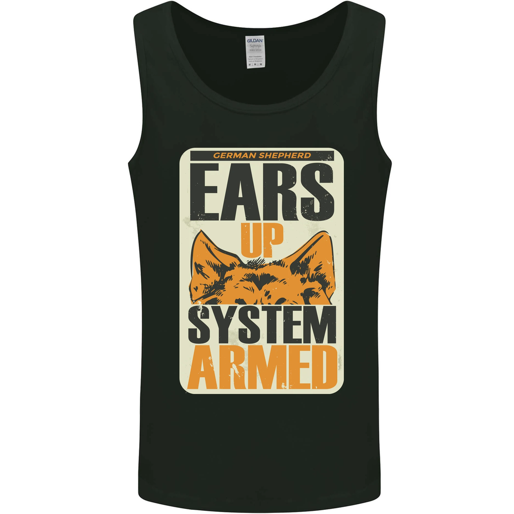 German Shepherd System Armed Mens Vest Tank Top