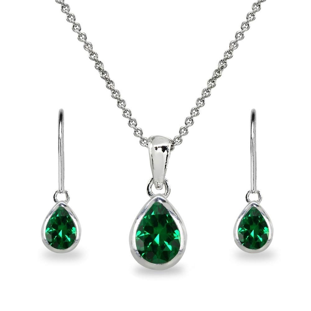 Jewelry Sets for Women, Necklace and Earring Set for Women, Birthstone Jewelr...