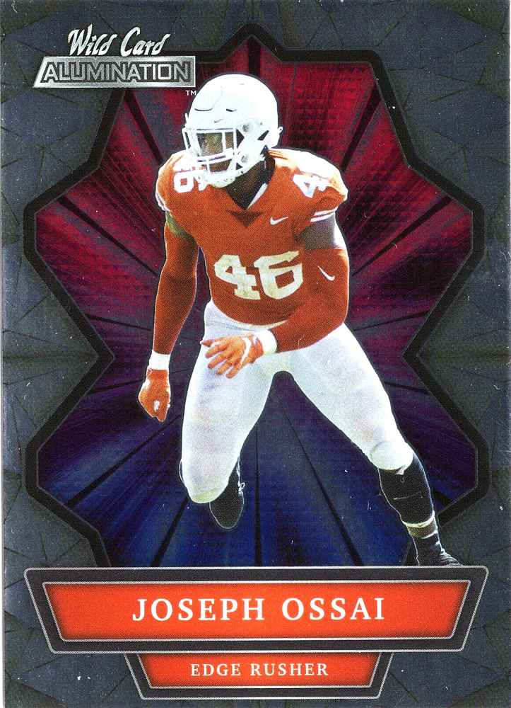 2021 WILD CARD ALUMINATION #ABC-27 JOSEPH OSSAI TEXAS LONGHORNS RC