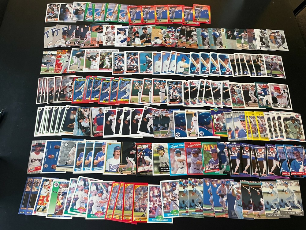 152 Card Rafael Palmeiro Lot 1988 Topps + Texas Rangers 500 HR 3K Hit Club