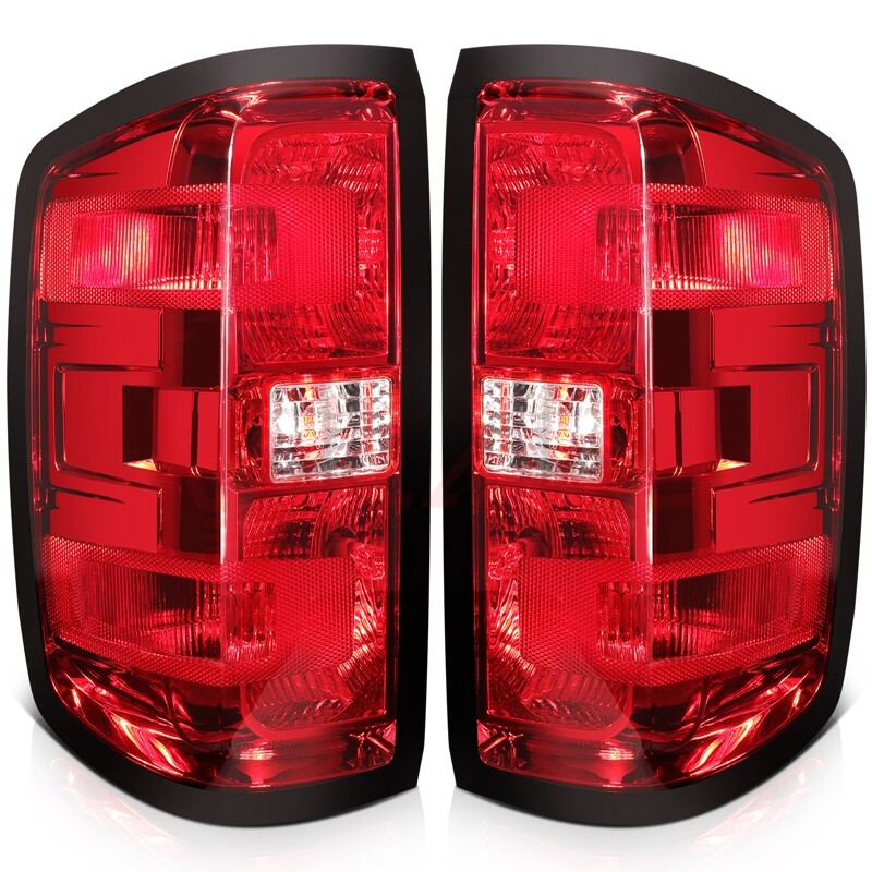 For 2015-2018 Chevy Silverado Taillight Assembly Tail Light Lamps Rear L+R Pair