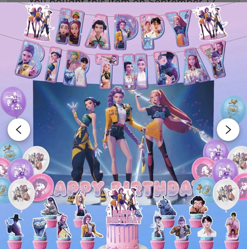 K Pop Demon Hunter Party Decor