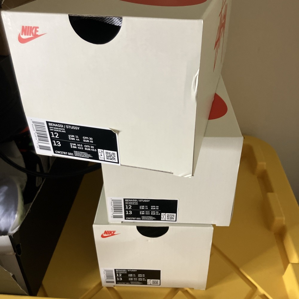 Nike Benassi x Stüssy Limited Edition Sportswear Slide Sandal CW2787 001 Black