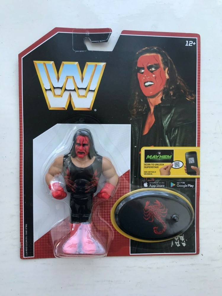 BNIB WWE MATTEL RETRO SERIES 6 NWO WCW WOLFPAC STING WRESTLING FIGURE HASBRO WWF