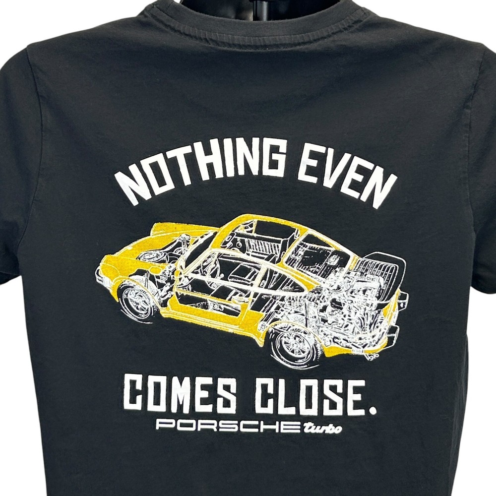 Porsche 911 Turbo T Shirt Mens Medium Short Sleeve Graphic Tee Black