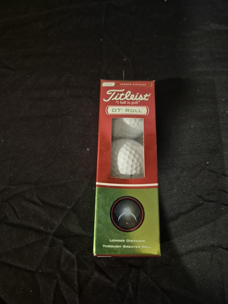 Titleist DT Roll Long Distance Golf Balls 1 Box of 3 Balls Customized NIB