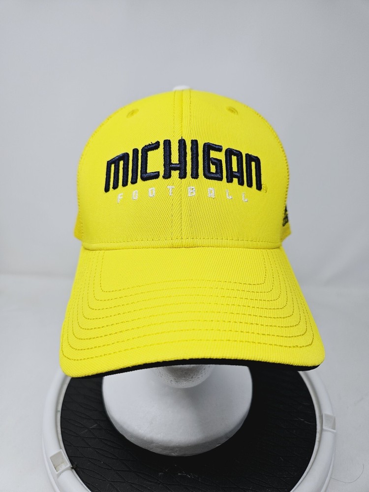Michigan Wolverines Football Yellow Strapback Hat by Adidas for Men - Fast Shipping