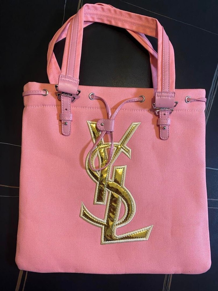 Yves Saint Laurent Pink 34.5cm Cosmetics Tote Bag from JP New