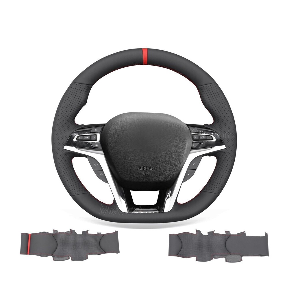 DIY Hand Sew Genuine Leather Steering Wheel Cover for LDV Maxus D90 2017-2020