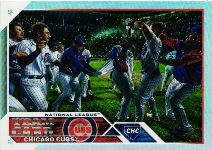 2023 Topps Series 1 Foil #220 Chicago Cubs Team Stats Baseball Card