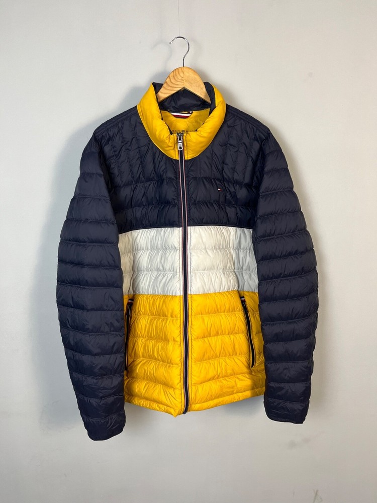 Tommy Hilfiger Men XXL Dark Blue Lightweight Packable Down Jacket