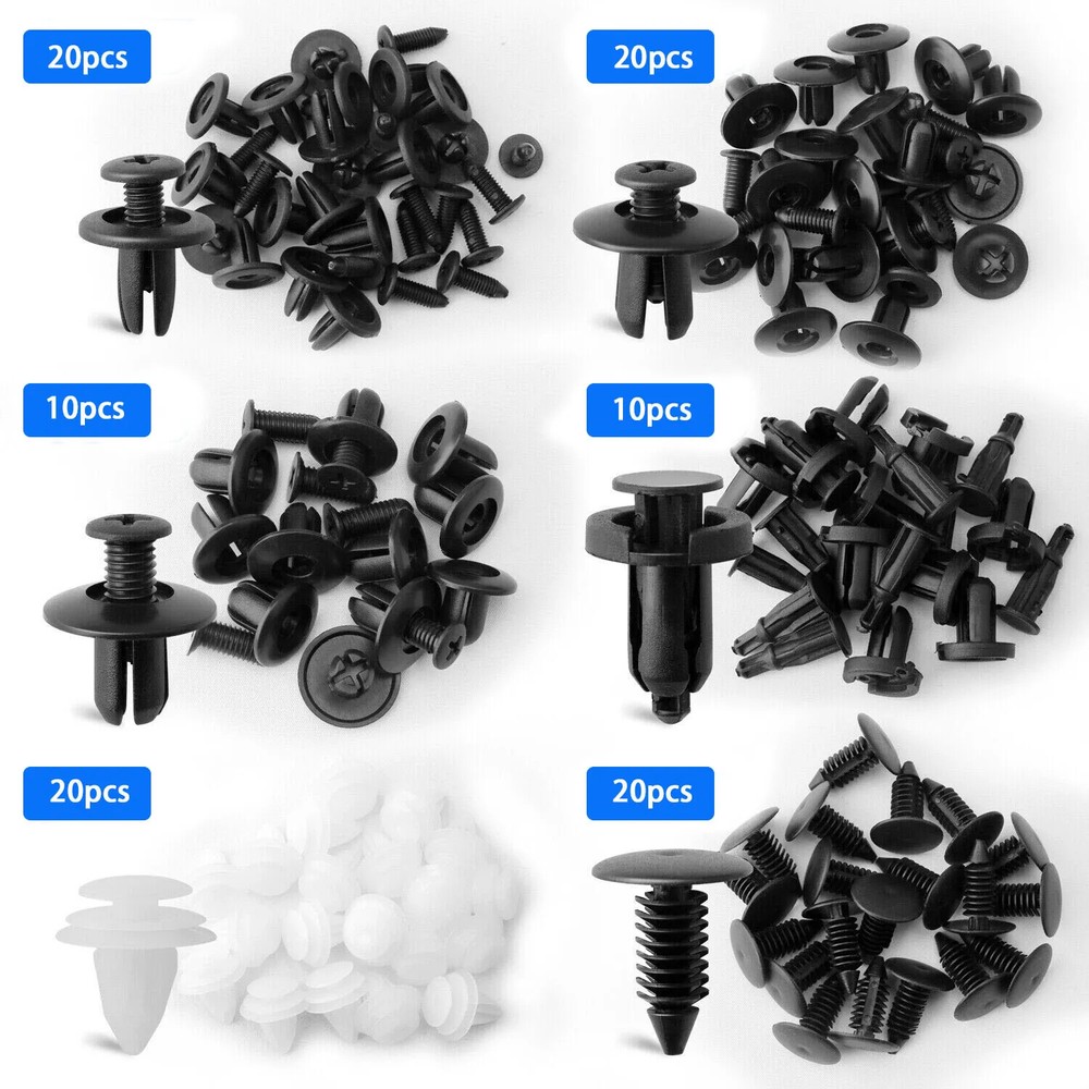 Car Bumper Body Parts Rivet Molding Retainer Push Pin Clip Trim Assortments Kits