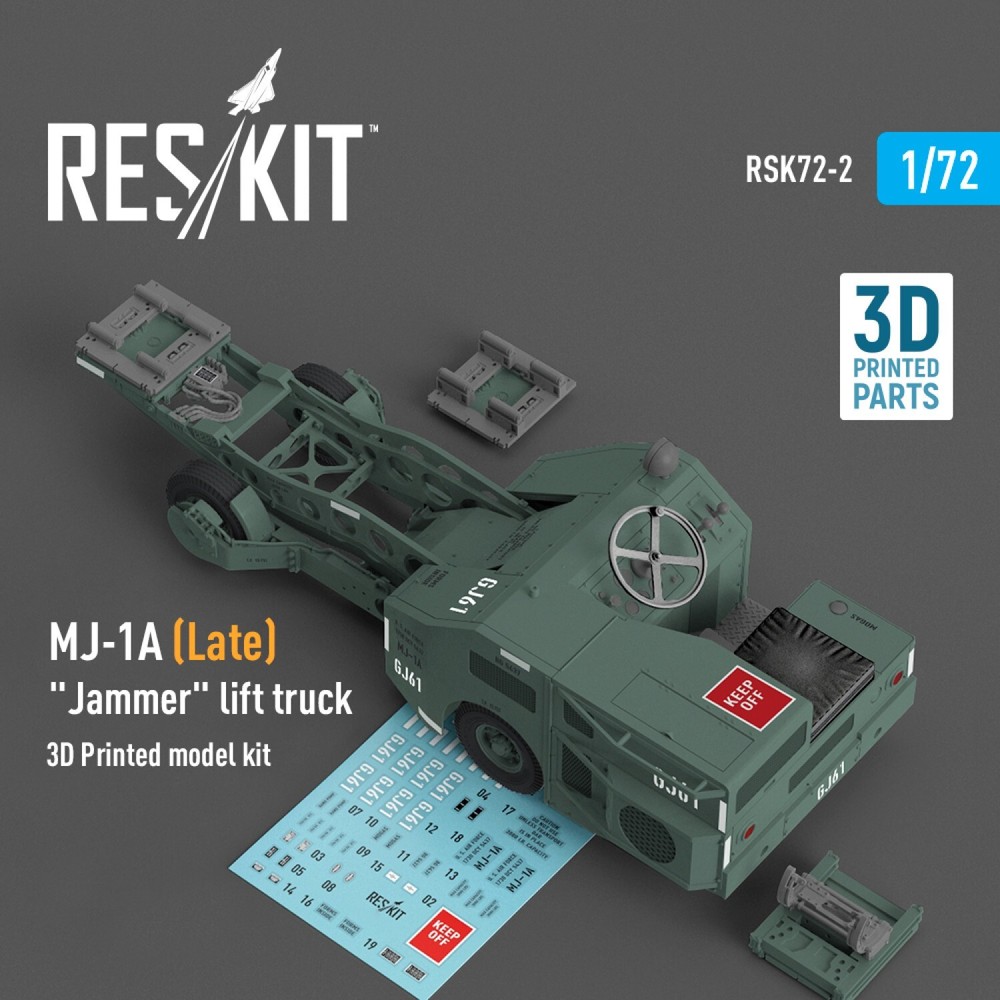 1:72 ResKit RSK72-0002 MJ-1A Late Jammer Lift Truck 3D Printed Military Model Kit