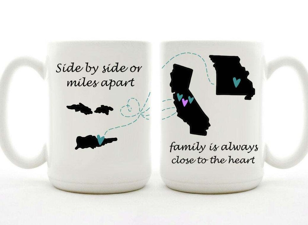 Side By Side Personalized Family Mug