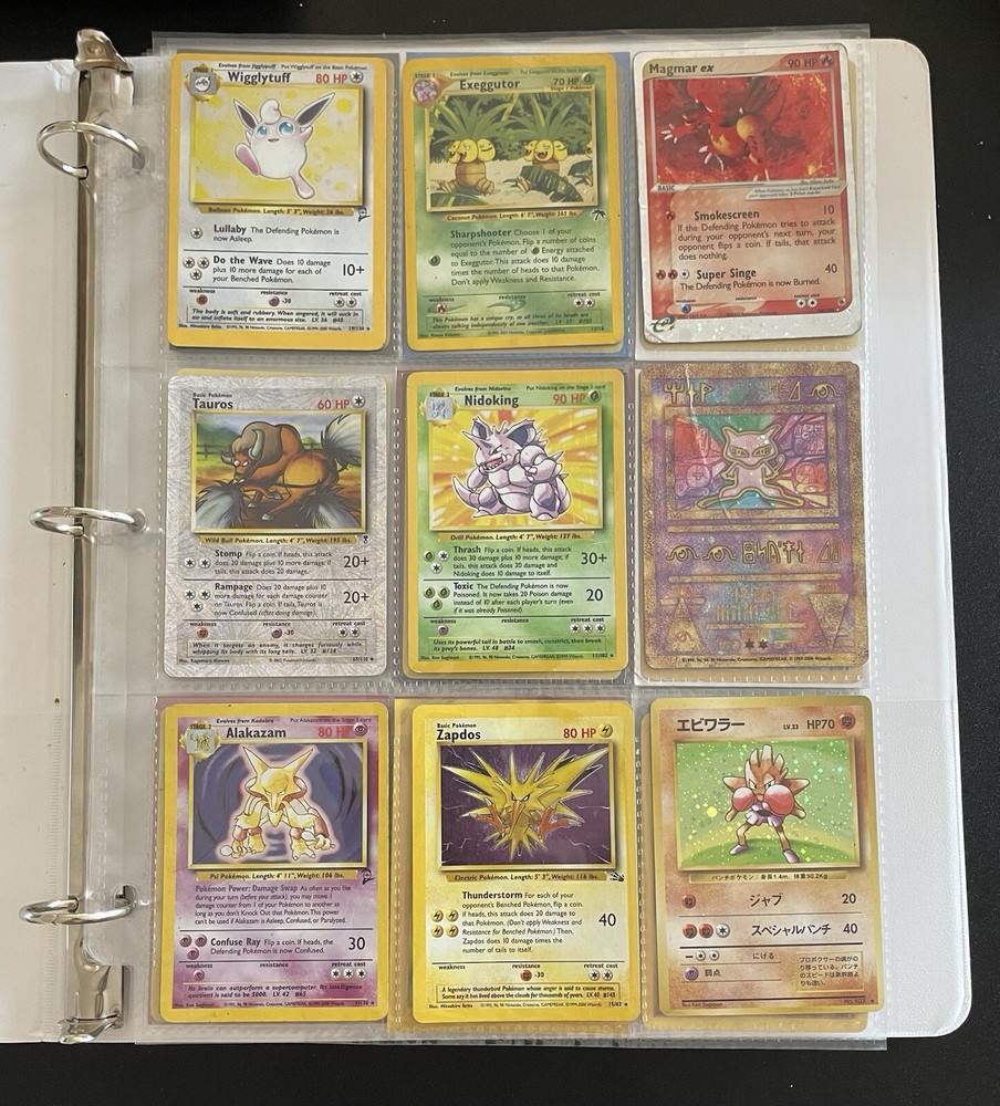 Pokémon Vintage Binder Holos Reverse Holos Legendary Collection 108 Cards
