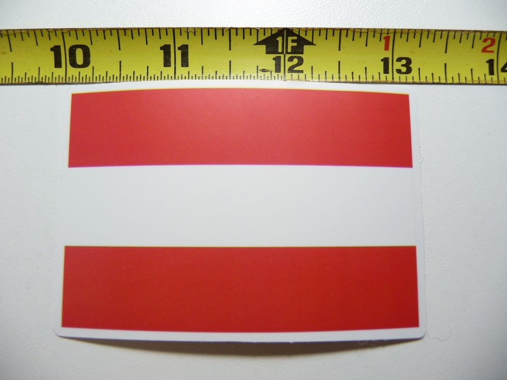 AUSTRIA FLAG DECAL STICKER COUNTRY PRIDE NATION GOVERNMENT