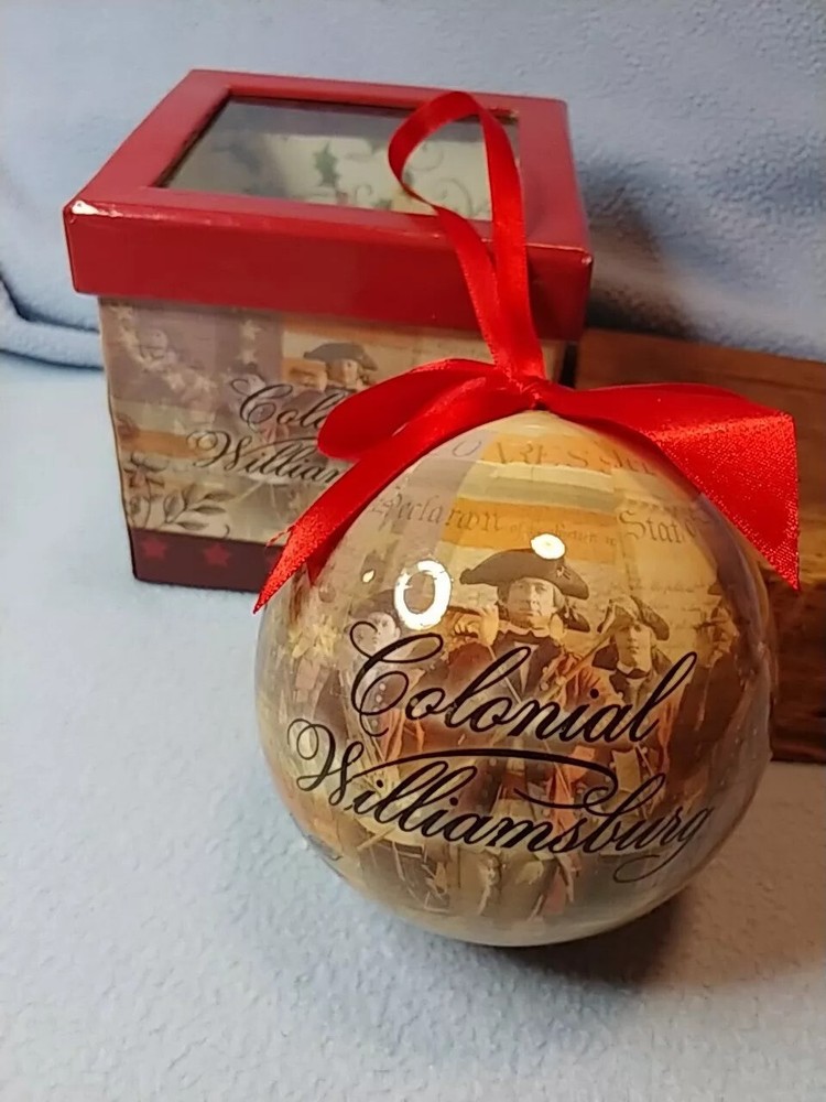 Colonial Williamsburg Vintage Christmas Ornament 3.75