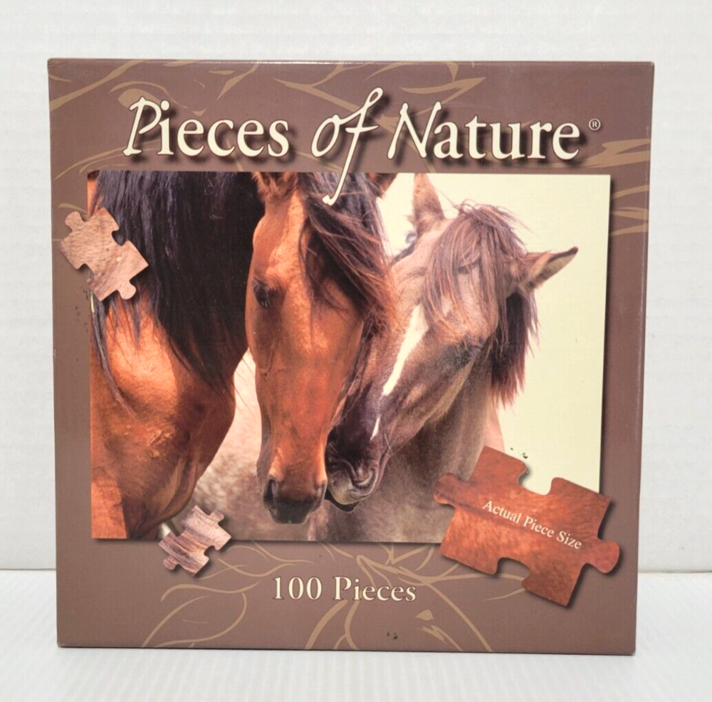Pieces of Nature Jigsaw Puzzle Horses 100 LARGE Pieces Fall Planet Zoo 14