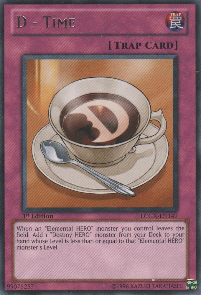 D Time LCGX-EN149 1st Edition Rare Lightly Played YuGiOh Card