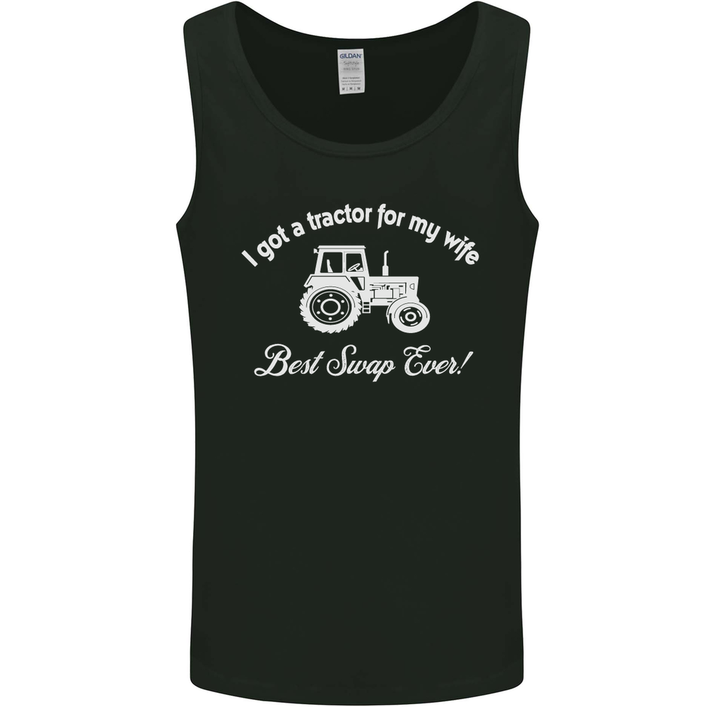 A Tractor for My Wife Funny Farming Farmer Mens Vest Tank Top