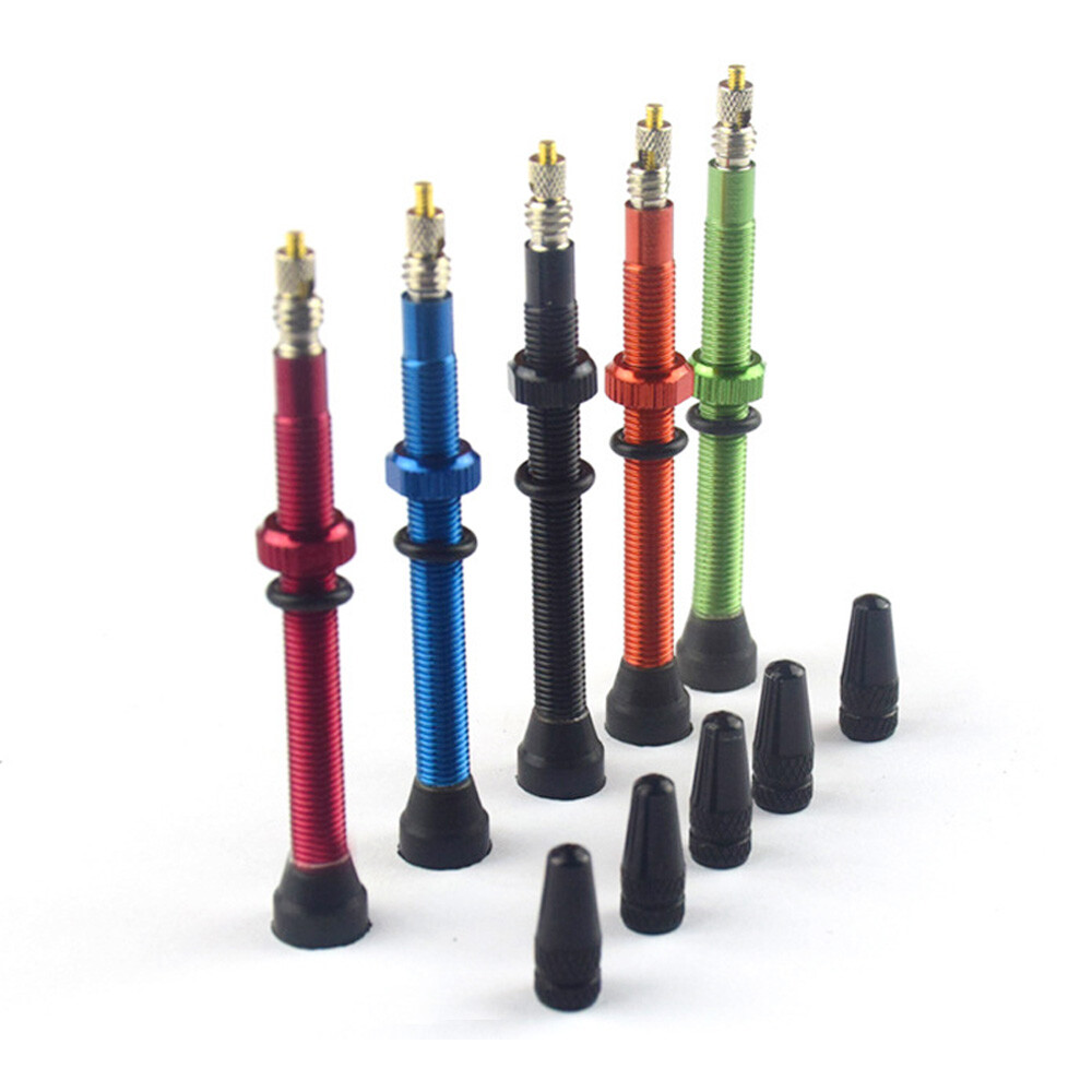 2Pcs MTB Tubeless Tire Valve 40mm/60mm Presta Core for Rim