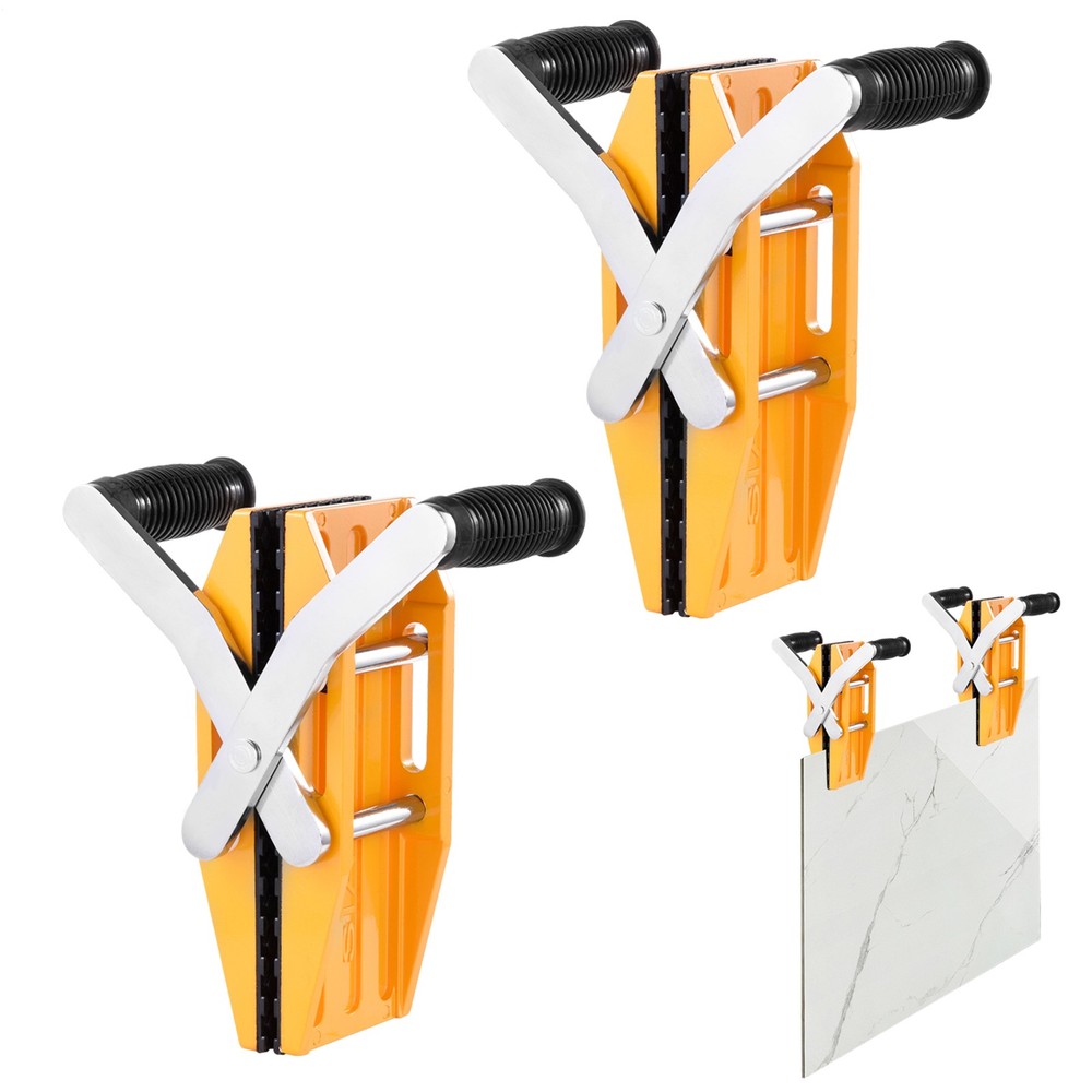 2-Pack Double-Handed Granite Stone Clamps for Lifting Panels